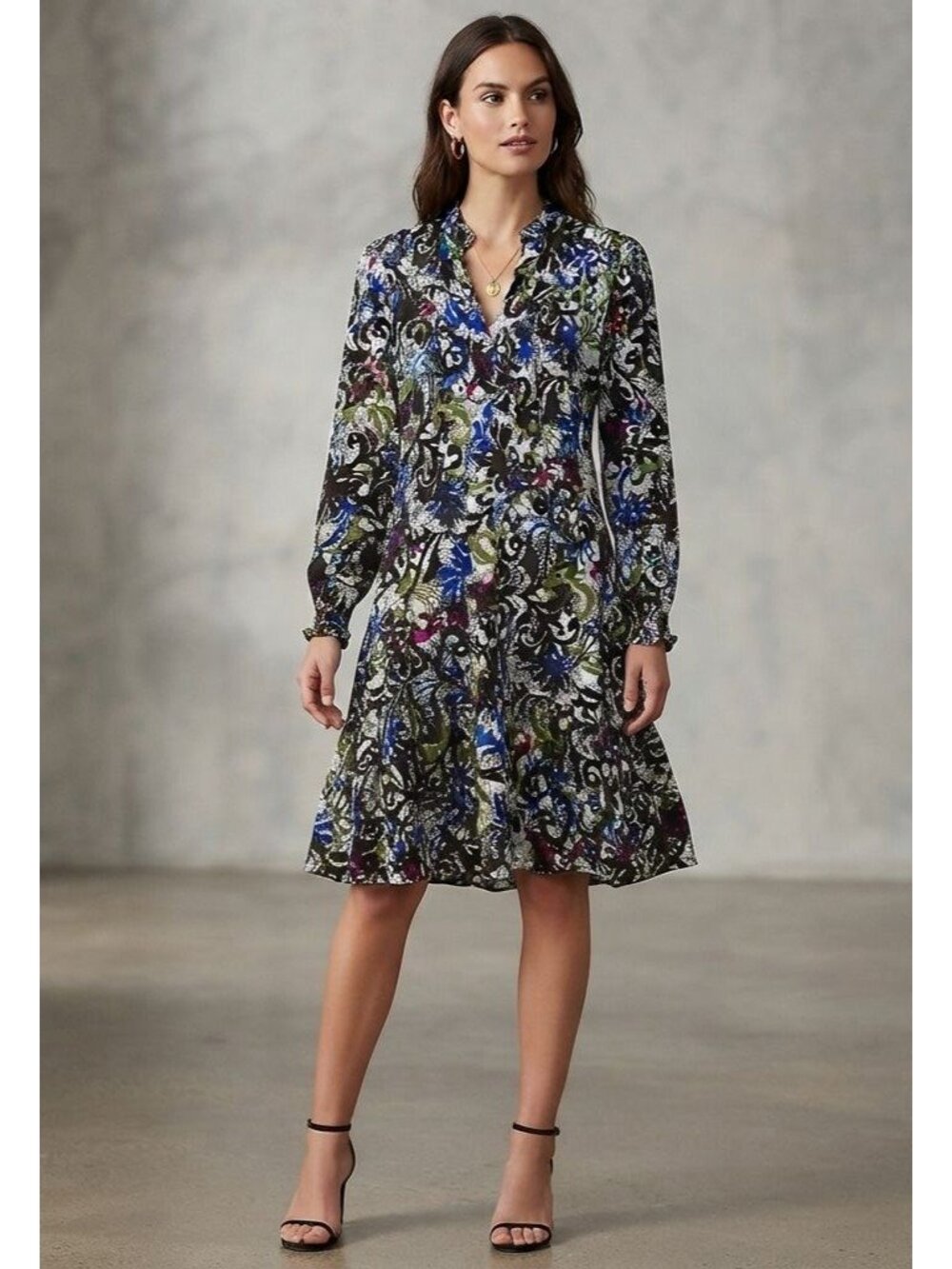 Women's - Tyler Boe Long Sleeve Flared Dress, Size Small